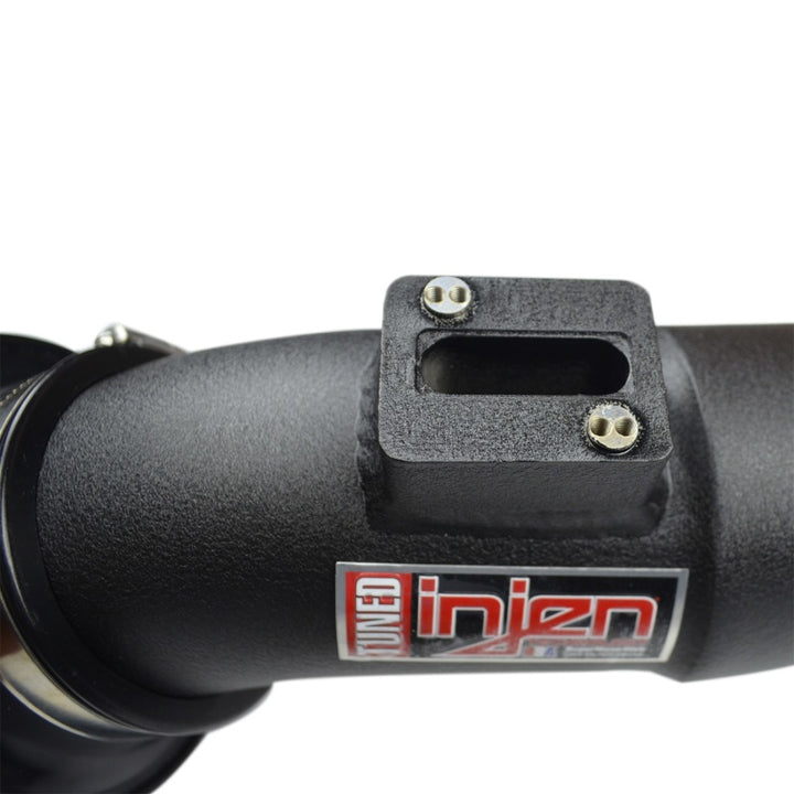 Injen 16-19 BMW 340i/340i GT 3.0L Turbo Wrinkle Black Cold Air Intake - Bull Strap