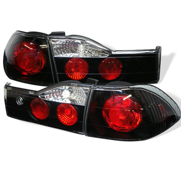Spyder Honda Accord 01-02 4Dr Euro Style Tail Lights Black ALT-YD-HA01-4D-BK - Bull Strap