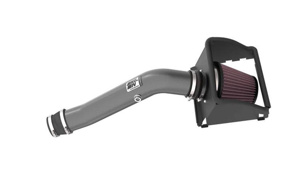 K&N 18-24 Ford F150 3.3L V6 Performance Air Intake System w/ Red Air Filter - Bull Strap