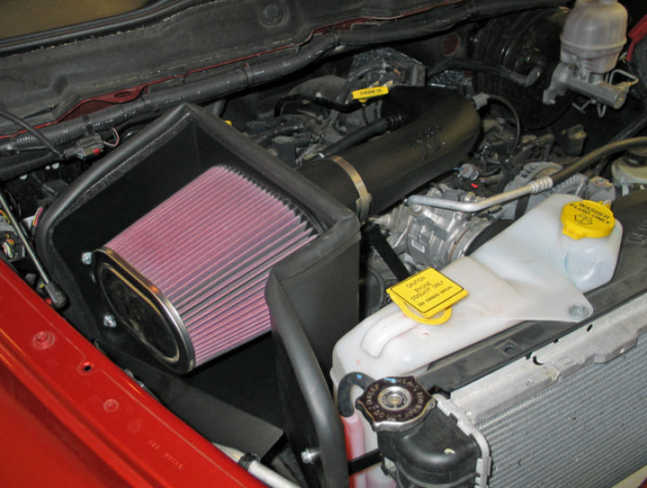 K&N 02-07 Dodge Ram V8-4.7L Performance Intake Kit - Bull Strap