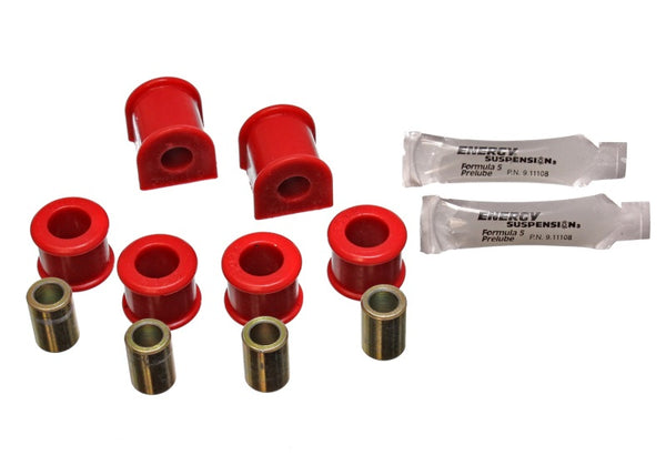 Energy Suspension 90-97 Mazda Miata Red 12.5mm Rear Sway Bar Bushings (includes Sway Bar End Link Bu - Bull Strap