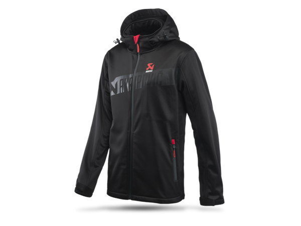 Akrapovic Mens Corpo Softshell Jacket Black - L - Bull Strap