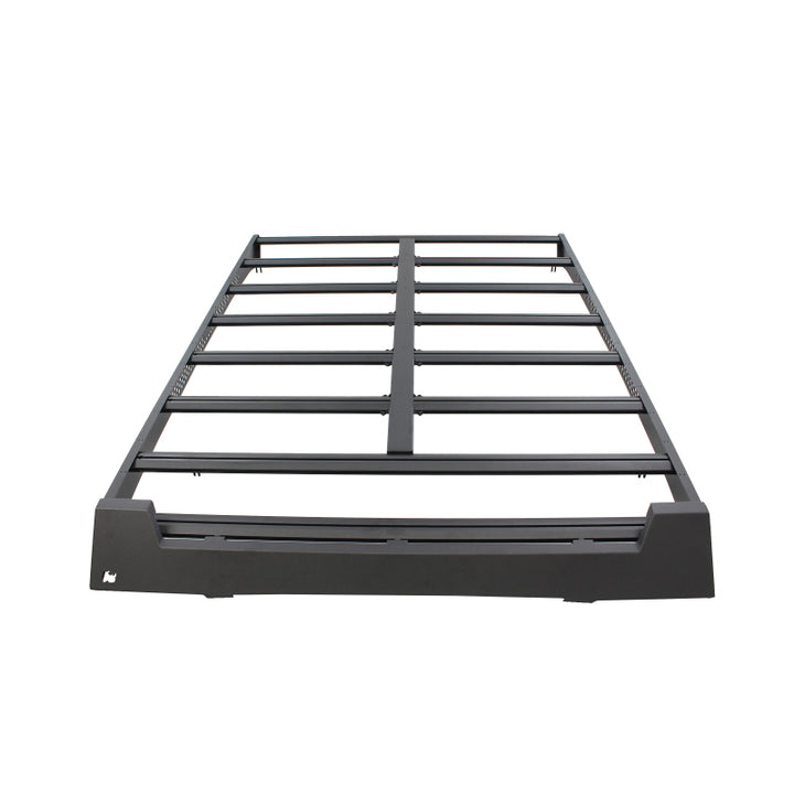 Go Rhino 22-23 Toyota Tundra CrewMax Ceros Low Profile Roof Rack - Tex. Blk - Bull Strap