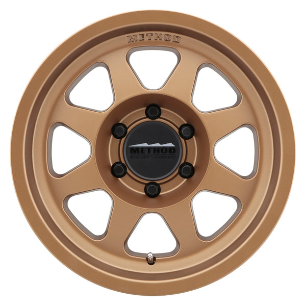Method MR701 17x9 -12mm Offset 6x5.5 106.25mm CB Method Bronze Wheel - Bull Strap