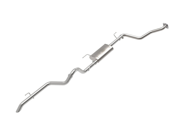 aFe 2024 Toyota Tacoma L4 2.4L MACH Force-Xp Hi-Tuck 2.5in 304 SS Steel Cat-Back Exhaust - Bull Strap