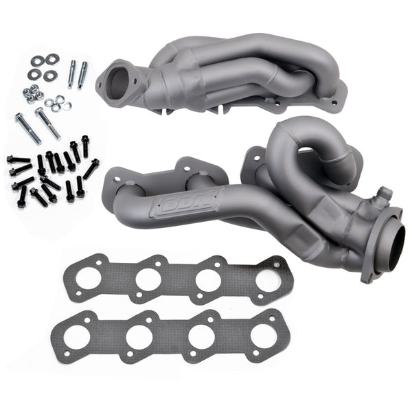BBK 96-04 Mustang GT Shorty Tuned Length Exhaust Headers - 1-5/8 Titanium Ceramic - Bull Strap