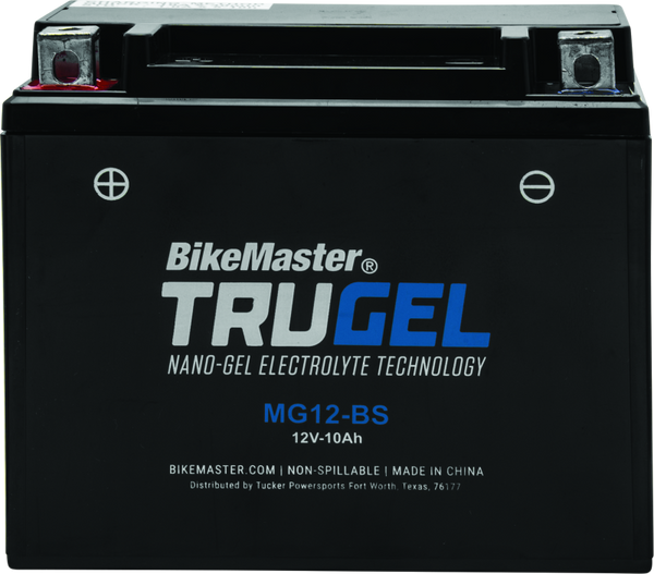 BikeMaster TruGel Battery - MG12-BS - Bull Strap