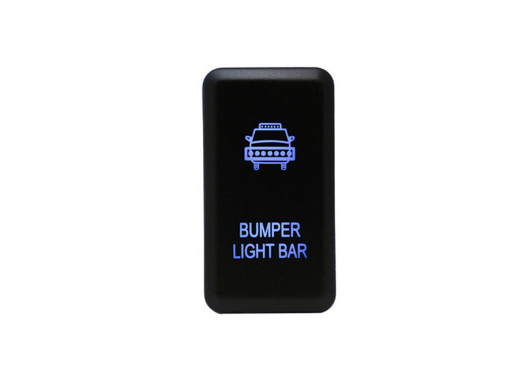 Cali Raised Tall Style Toyota Oem Style Bumper Light Bar Switch - Blue - Bull Strap