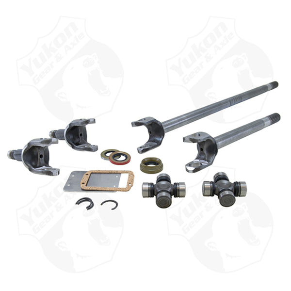 Yukon Gear Chromoly Front Axle Kit for Dana 30 w/27 Spline & 1310 U-Joints - Bull Strap