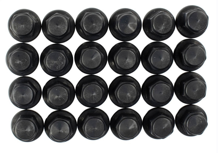 Ford Racing M14 x 1.5 Black Lug Nut - Set of 24 - Bull Strap