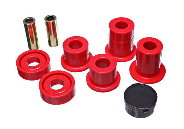 Energy Suspension 07-10 Chevy K2500/3500HD Front Diff Mount - Red - Bull Strap