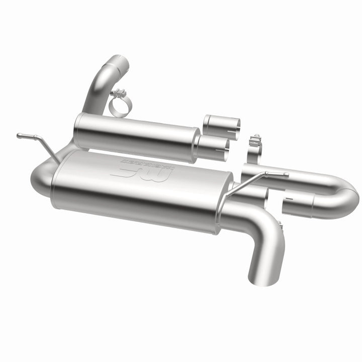 MagnaFlow 18-23 Jeep Wrangler JL 2.0L/3.6L Overland Series Axle-Back Exhaust - Bull Strap