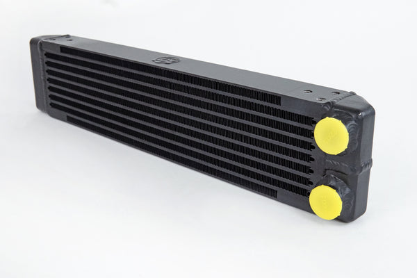 CSF Universal Dual-Pass Oil Cooler - M22 x 1.5 Connections 22x4.75x2.16 - Bull Strap