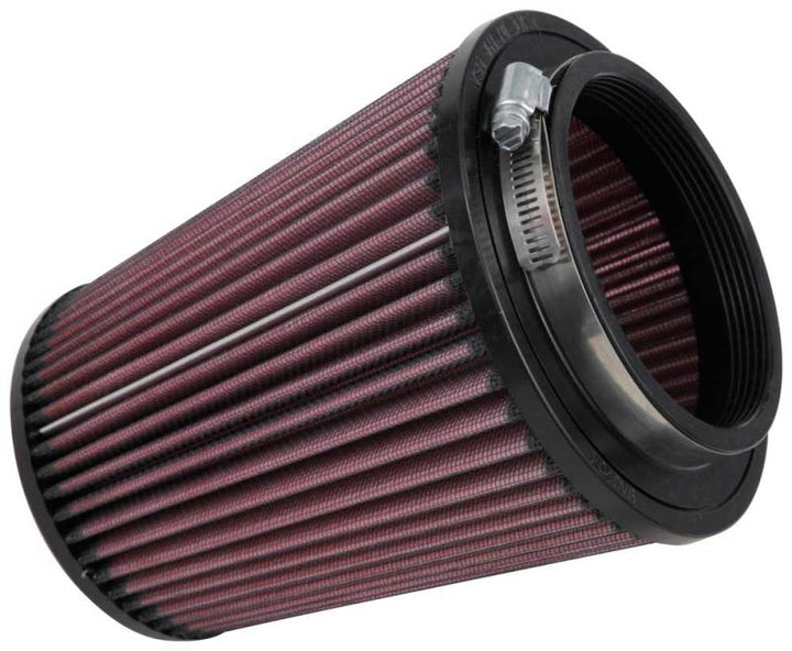 K&N 6 inch OD-Base 4 1/2 inch OD-Top 7 Inch H Round Tapered Universal Air Filter - Bull Strap