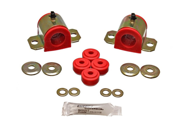 Energy Suspension 92-01 Honda Prelude Red 25mm Front Sway Bar Bushings (Sway Bar end link bushings a - Bull Strap