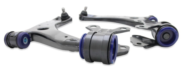 SuperPro 10-14 Mazda3 Front Lower Control Arm Set W/ Sp Bushings - Bull Strap