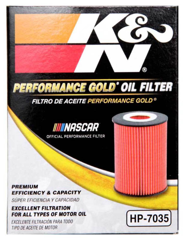 K&N Performance Oil Filter for 15-16 Hyundai Genesis Sedan 3.8L V6 - Bull Strap