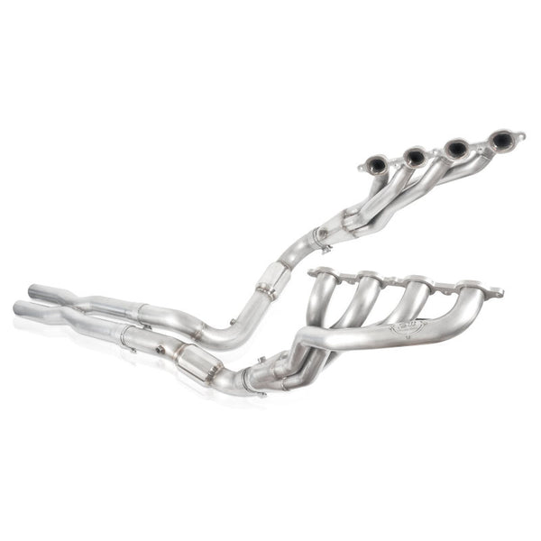 Stainless Works 2014-16 Chevy Silverado/GMC Sierra Headers High-Flow Cats - Bull Strap