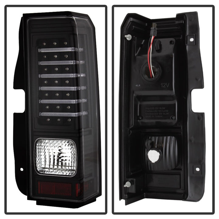 xTune Hummer H3 06-09 ( Non H3T ) LED Tail Lights Black ALT-ON-HH306-LED-BK - Bull Strap
