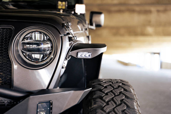 DV8 Offroad 18-23 Jeep Wrangler JL Slim Fender Flares - Bull Strap