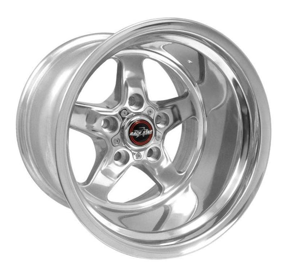 Race Star 92 Drag Star 15x12.00 5x4.75bc 4.00bs Direct Drill Polished Wheel - Bull Strap
