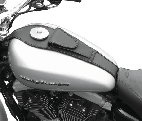 Mustang 11-13 Harley Blackline,12-17 Slim/Slim S Wide Touring Solo Seat w/DBR Diamond - Black - Bull Strap