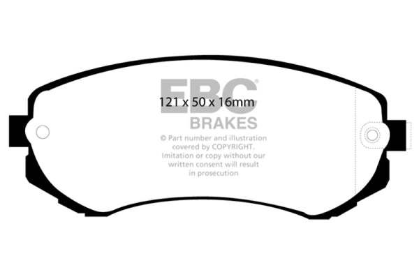 EBC 89-94 Nissan Skyline (R32) 1.8 Redstuff Front Brake Pads - Bull Strap