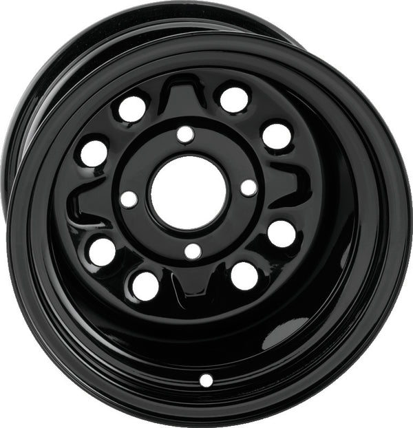 QuadBoss Steely Wheel 12X7 - 2+5 - 4/110 - Bull Strap