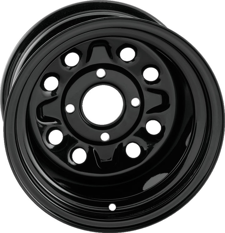 QuadBoss Steely Wheel 12X7 - 2+5 - 4/110 - Bull Strap