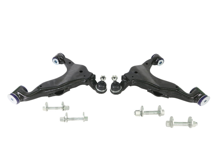 SuperPro 2003 Lexus GX470 Base Front Lower Camber/Caster Adjustable Control Arm Kit - Bull Strap