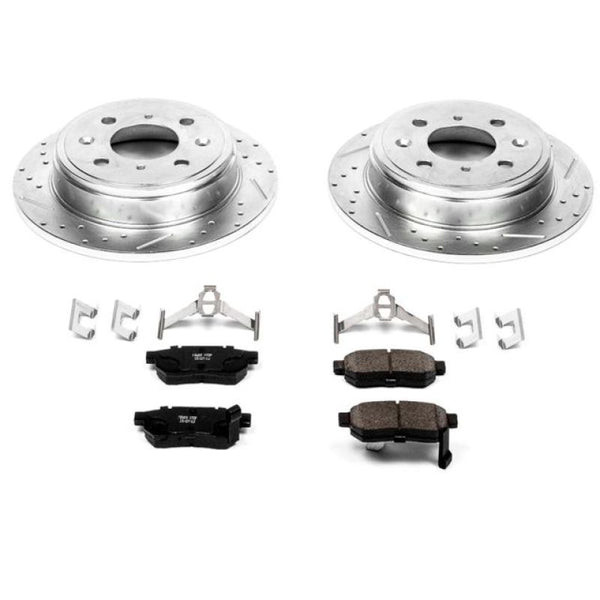 Power Stop 90-01 Acura Integra Rear Z23 Evolution Sport Brake Kit - Bull Strap