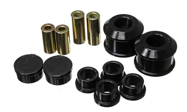 Energy Suspension 06-11 Honda Civic Black Front Control Arm Bushing Set - Bull Strap