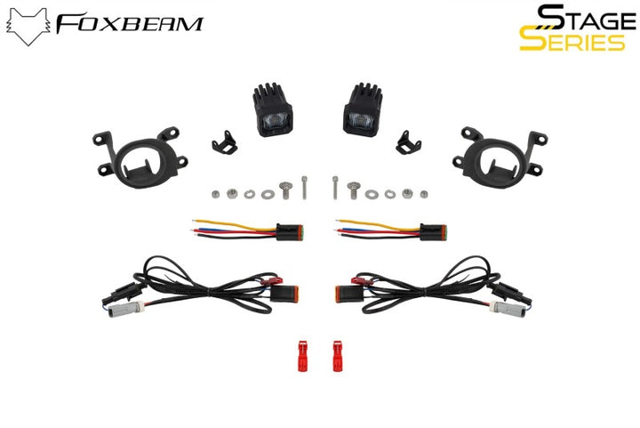 Diode Dynamics 23-24 Toyota GR Corolla SSC1 LED Fog Light Kit - Yellow SAE Fog - Bull Strap