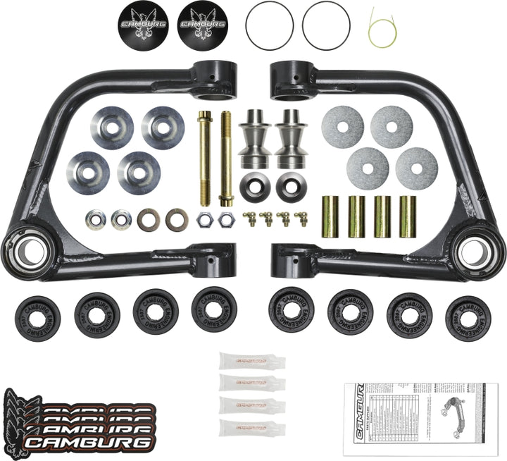 Camburg Ford Bronco 21-23 1.25in Performance Uniball Upper Arms (w/Covers) - Bull Strap