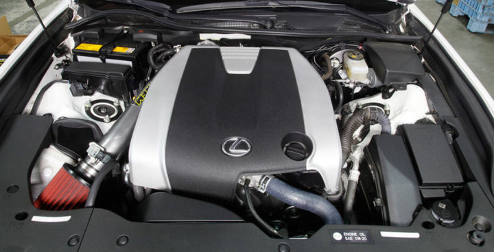 AEM 14-15 Lexus GS350 V6-3.5L F/I Gunmetal Gray Cold Air Intake - Bull Strap