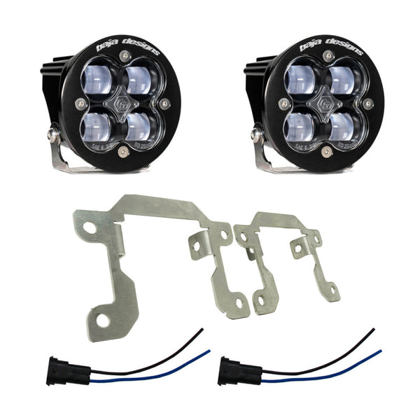 Baja Designs 2019+ Ram 2500/3500 Big Horn Fog Pocket Kit - Clear - Bull Strap