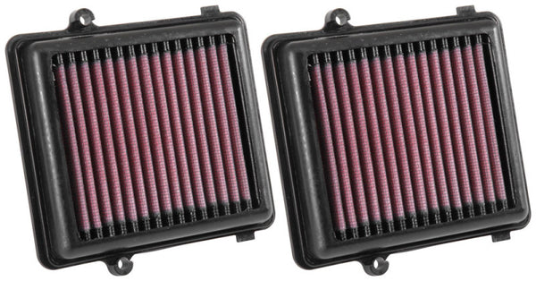 K&N 16-17 Honda CRF1000L Africa Twin 998 Replacement Drop In Air Filter (2 Per Box) - Bull Strap