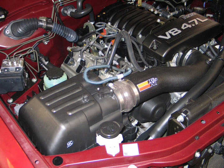 K&N 05-06 Toyota Tundra / Sequoia V8-4.7L Performance Air Intake Kit - Bull Strap