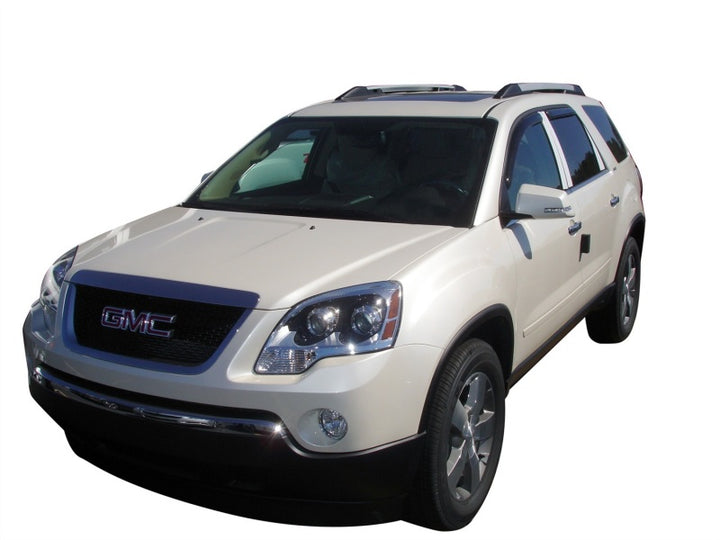 AVS 07-16 GMC Acadia Ventvisor In-Channel Front & Rear Window Deflectors 4pc - Smoke - Bull Strap