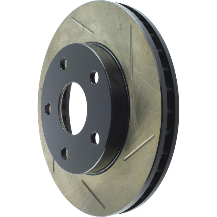 StopTech Power Slot 1/90-95 Toyota MR2 Front Left SportStop Slotted Rotor - Bull Strap
