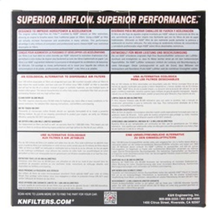 K&N Universal X-Stream Clamp-On Air Filter 3.5in Flg ID/4in OD/5.75in H - Bull Strap