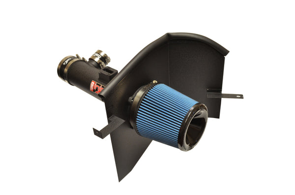 Injen 16-19 Nissan Titan 5.6L Wrinkle Black Power-Flow Air Intake System - Bull Strap