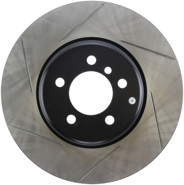 StopTech Sport 14-15 BMW 435i Right Front Slotted Brake Rotor - Bull Strap
