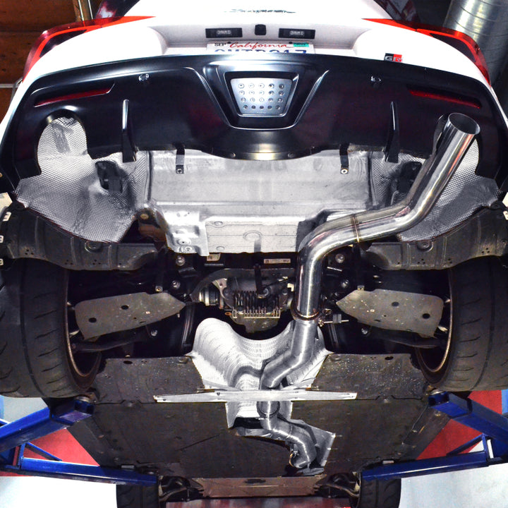 Injen 20-23 Toyota GR Supra 3.0L Turbo 6cyl SS Race Series Cat-Back Exhaust - Bull Strap
