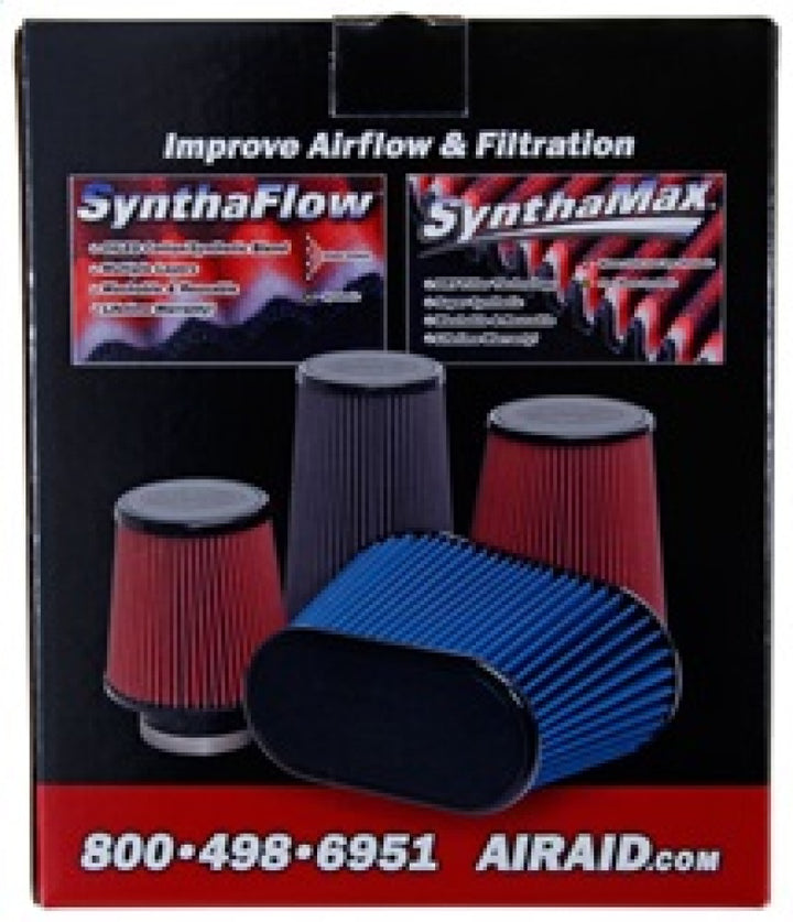 Airaid Universal Air Filter - Cone Track Day Oiled 6in x 7-1/4in x 5in x 7in - Bull Strap