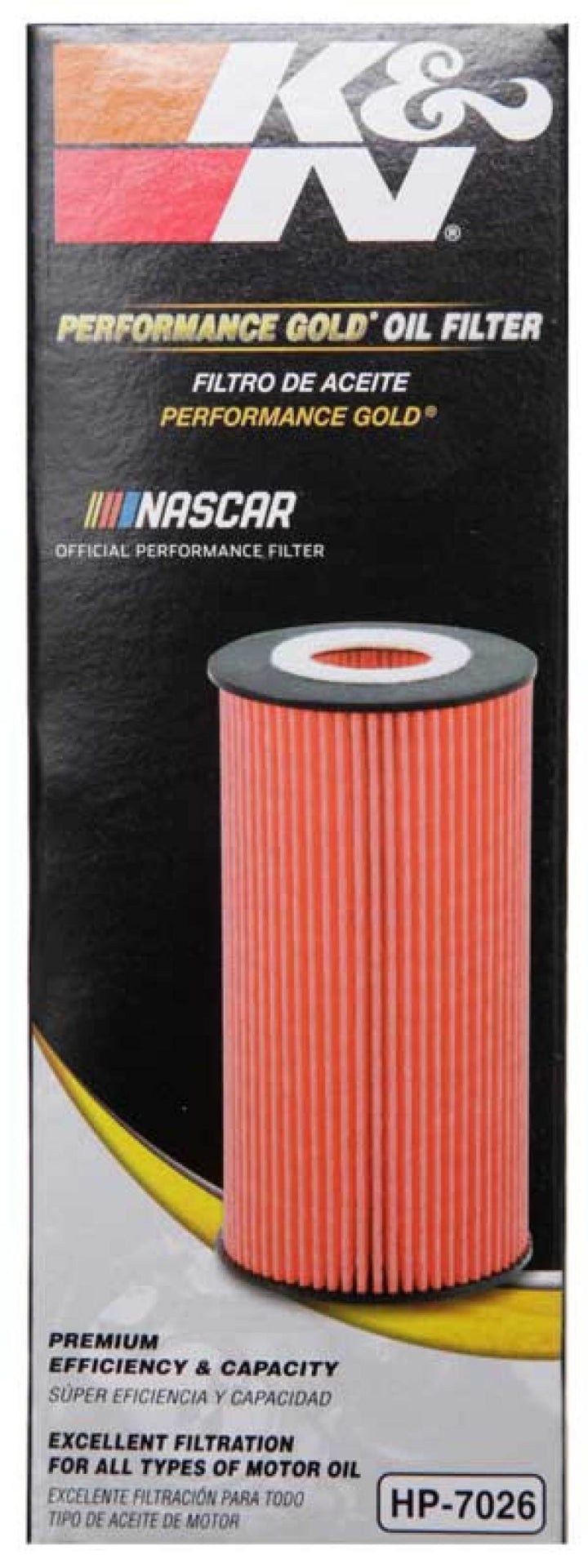 K&N Performance Oil Filter for 14-17 Dodge Durango 3.6L / 14-17 Jeep Grand Cherokee 3.6L - Bull Strap