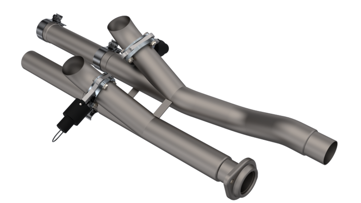 2017-2020 Ford F-150 Raptor QTP Aggressor Cutout Pipes - Bull Strap