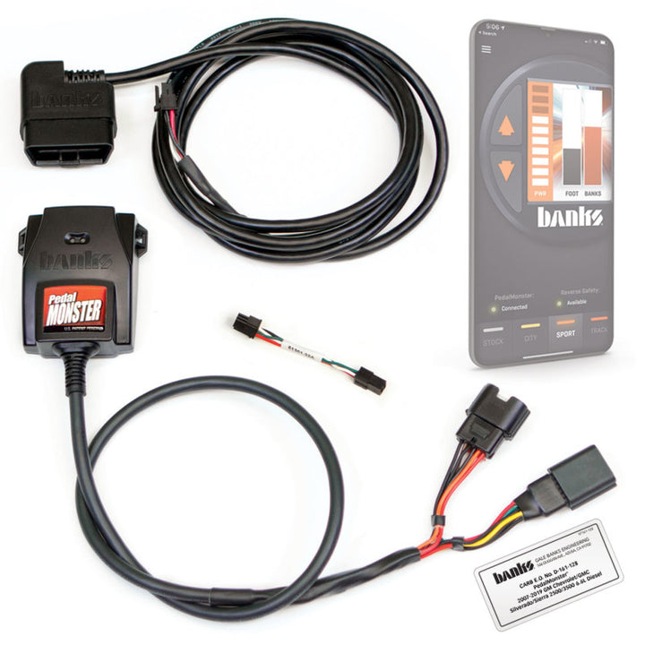 Banks Power Pedal Monster Throttle Sensitivity Booster (Standalone) - 07.5-19 GM 2500/3500 - Bull Strap
