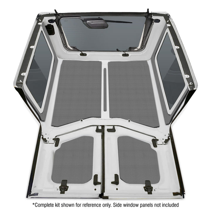 DEI 18-23 Jeep Wrangler JL 2-Door Boom Mat Headliner - 5 Piece - Gray - Bull Strap
