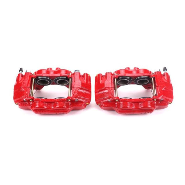 Power Stop 03-09 Lexus GX470 Front Red Calipers w/o Brackets - Pair - Bull Strap